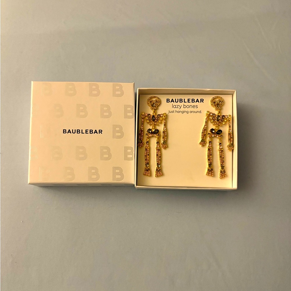 NEW BaubleBar Skeleton Earrings